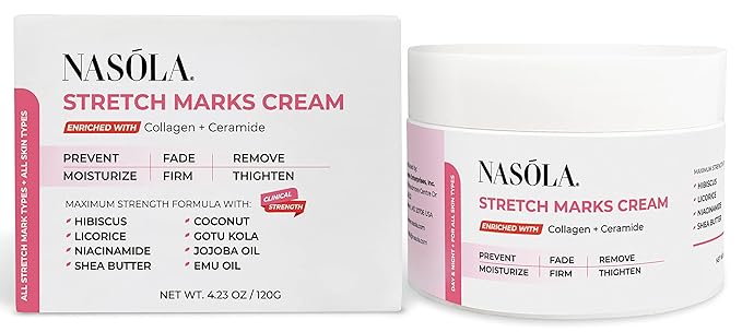 Stretch Mark Cream for Pregnancy, Eliminate and Prevent Deep Stretch Marks, Moisturizer Belly Cream for Pregnancy and Scars Removal With Enriched Collagen and Ceramide, 4.23 Oz-VivaGrace Women