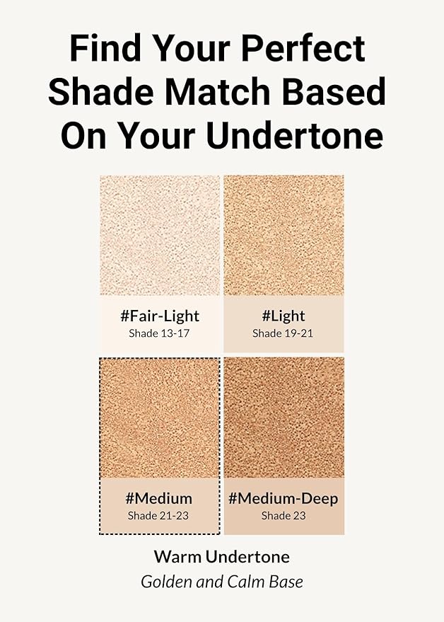 JUNG SAEM MOOL Essential Skin Nuder Longwear Cushion 0.98 Fl Oz (Medium), Refill Included, 24H Lasting Cushion Foundation with High Coverage, Semi-Matte Natural Finish, Korean Foundation Makeup-VivaGrace Women