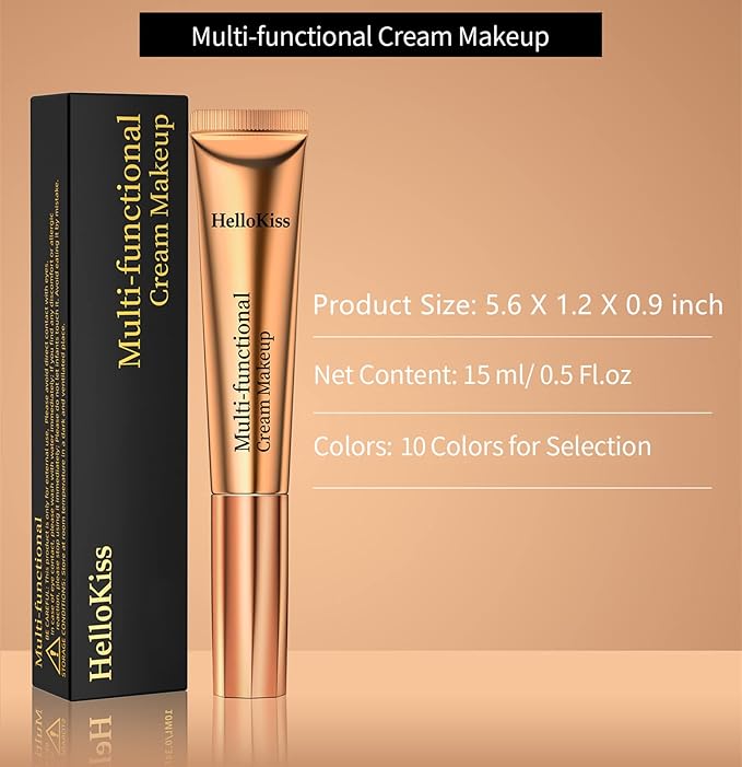 Go Ho Liquid Blush Beauty Wand,Blendable Super Silky Cream Blush Stick,Face Moisturizing Contour Blush Stick with Fine Cushion Applicator,Cruelty-free,003# Medium Pink-VivaGrace Women