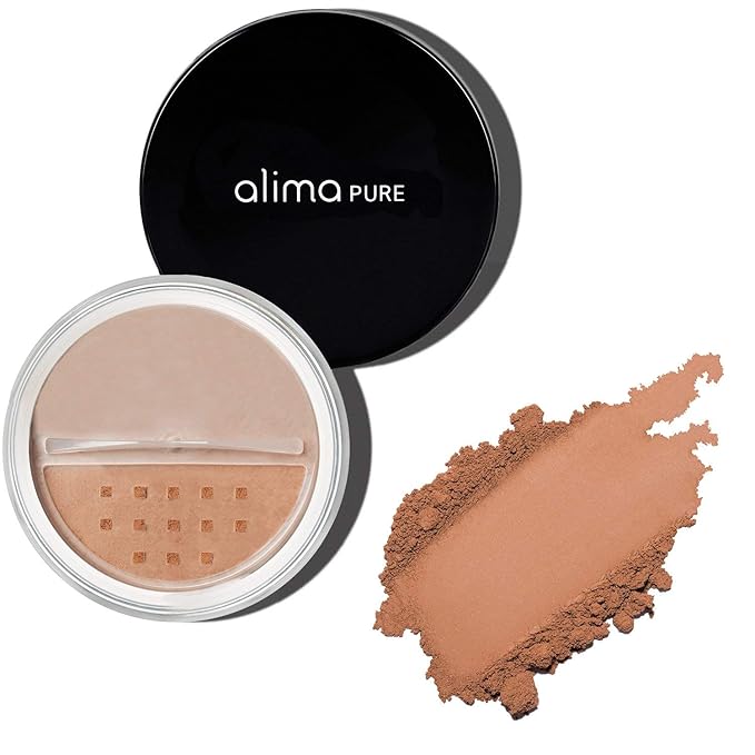 Alima Pure Matte Foundation Loose Mineral Powder Foundation Makeup, Loose Powder Makeup Oil Free Talc Free Powder, Natural Makeup Mineral Foundation Full Coverage Natural Foundation Powder .15 oz/4.5g-VivaGrace Women