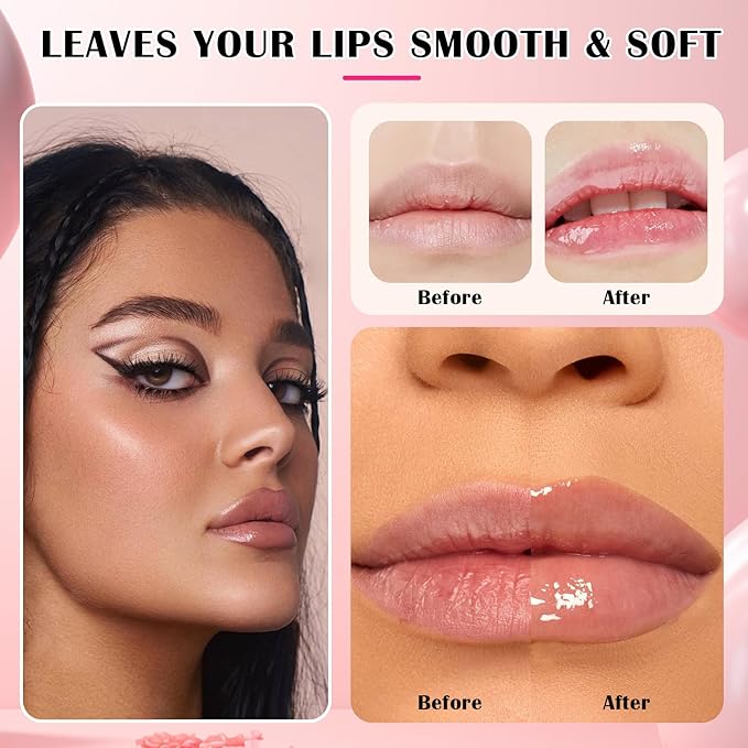Honey Pot Lip Balm,3PCS Bee Lip Balm Honey Pot Cherry Watermelon Lip Scrub,Fade Lip Lines Prevention Dry and Cracked Lip Mask Overnight (Honey+Watermelon+Cherry)-VivaGrace Women