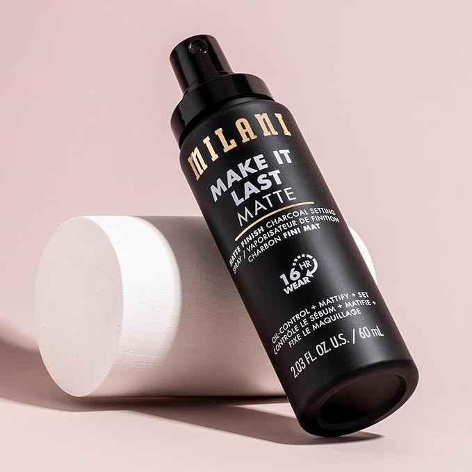 Milani Make it Last Matte - Matte Finish Charcoal Setting Spray- Cruelty-Free Makeup Primer and Setting Spray for Oily Skin - Long Lasting Finishing Spray (2.03 Fl. Oz.)-VivaGrace Women