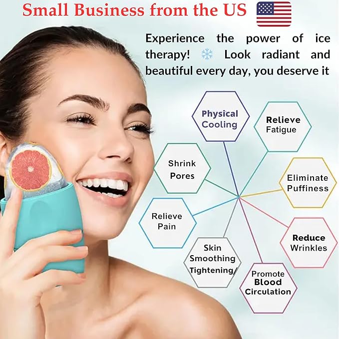 Facial Steamer and Ice Roller – 3-in-1 Nano Ionic Spa Kit for Deep Hydration and Pore Cleansing – Home Facial Care Set,auto Shut Off-VivaGrace Women