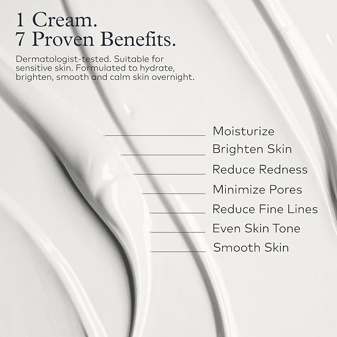 Onekind Dream Cream Night Moisturizer – Hydrating Anti-Aging Face Cream with Squalane, Rosehip & Shea Butter – Fragrance-Free, Vegan, for Dry & Sensitive Skin – 1.7 oz-VivaGrace Women