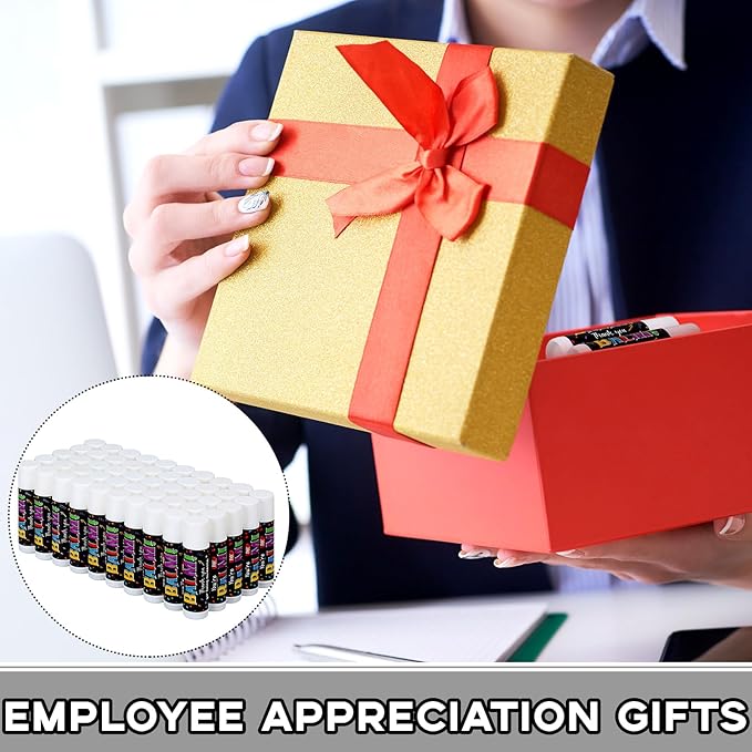 50 Pack Employee Team Appreciation Gifts Bulk Lip Balms Thank You Gifts Inspirational Gifts Party Supplies Christmas Volunteer Gifts for Women Men Staff Coworkers Teachers Nurses-VivaGrace Women