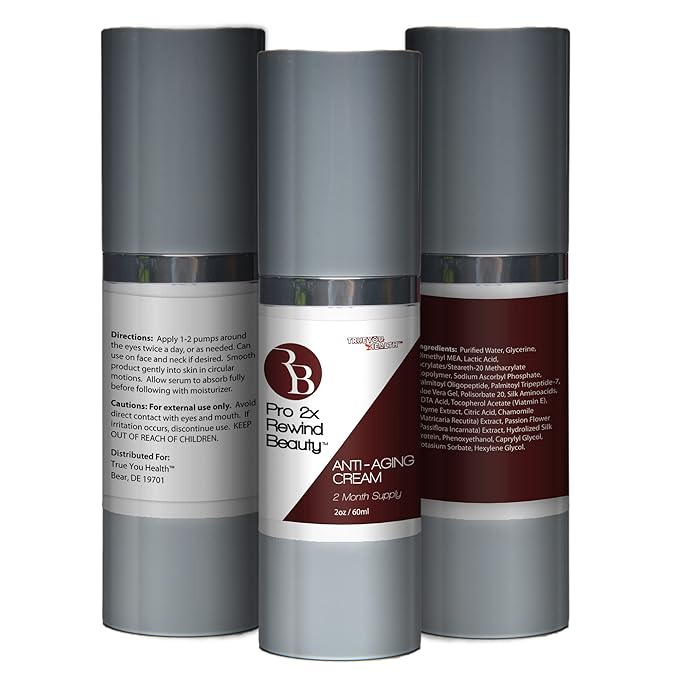 Pro 2x Rewind Beauty - Premium Anti-Aging Eye Serum - 2 Month Supply - Skin Firming Technology To Help Reduce Wrinkles Appearance & Tighten Bags Under Eyes - Diminish the Look of Dark Circles-VivaGrace Women