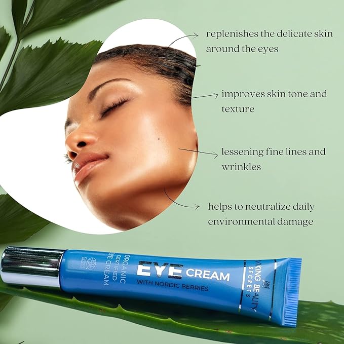 Eye Cream - Hyaluronic Acid and Nordic Berry Infused Eye Cream - Under Eye Cream for Reducing Dark Circles and Fine Lines - Hydrating Eye Cream for Daily Use-VivaGrace Women