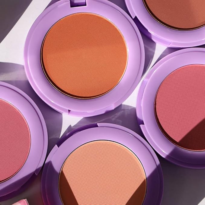 Half Caked In Bloom Powder Blush | vegan & cruelty-free, fragrance-free, highly pigmented, primer-infused | 3.8g (Liv On Sunday)-VivaGrace Women