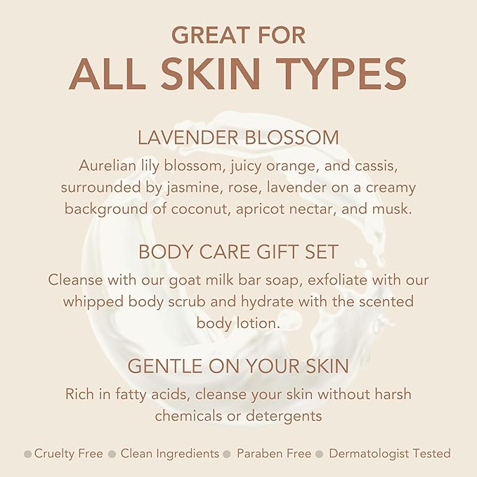 Dionis Lavender Blossom Goat Milk Body Care Bundle-VivaGrace Women