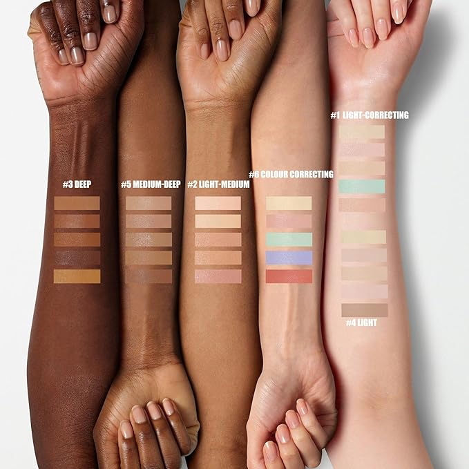 5 In 1 Multi-Use Correcting Concealer Palette,Waterproof Long Lasting Contour Palette,Professional Creamy Concealer Kit for Women,Easy to Create Full Coverage and Natural Finish.#3-VivaGrace Women