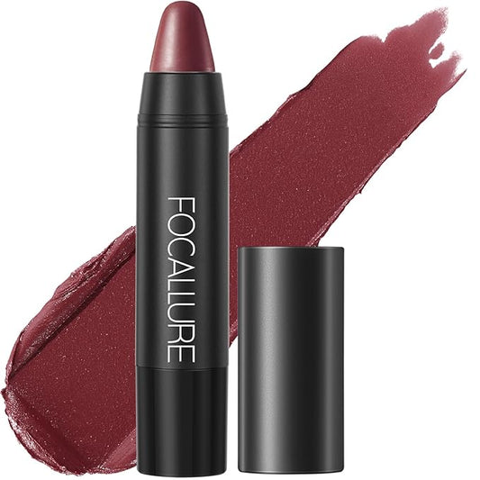FOCALLURE Ultra Chic Matte Lipstick,Rich Vitamin E Lip Crayon,Lightweight Matte Color without Drying or Fading,Long Lasting Waterproof Lips Makeup,STIZZA-VivaGrace Women