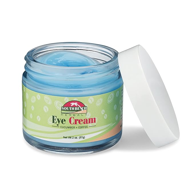 South Beach Herbals Cucumber & Coffee Anti Aging Eye Cream - Brightening and Tightening Anti Wrinkle Under Eye Treatment for Women and Men - Eye Cream for Dark Circles and Puffiness (2 oz.)-VivaGrace Women