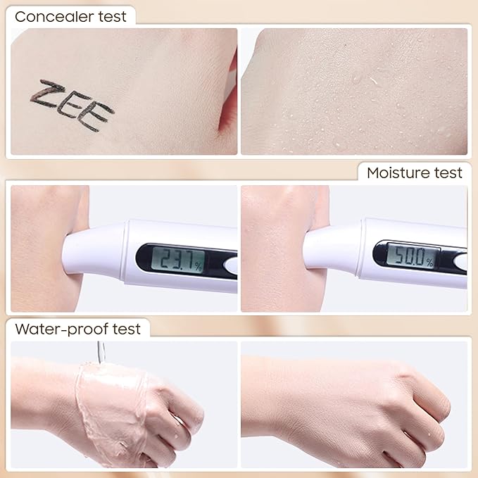 Air Cushion CC Cream Foundation - Mushroom Head BB Creams, Long Lasting Concealing Brightening, Moisturizer Face Cream,Facial Skin Care Makeup For All Skin Types (Buff Beige)-VivaGrace Women