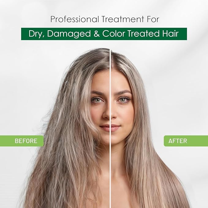 Herbishh Argan Hair Mask (150ml) + Argan Oil Shampoo & Conditioner (16.9 fl.oz Each) Hair Care Set – Deep Cleansing & Hydration, Ideal for Repairing Dry, Frizzy & Colored Hair – Sulfate & Paraben Free-VivaGrace Women