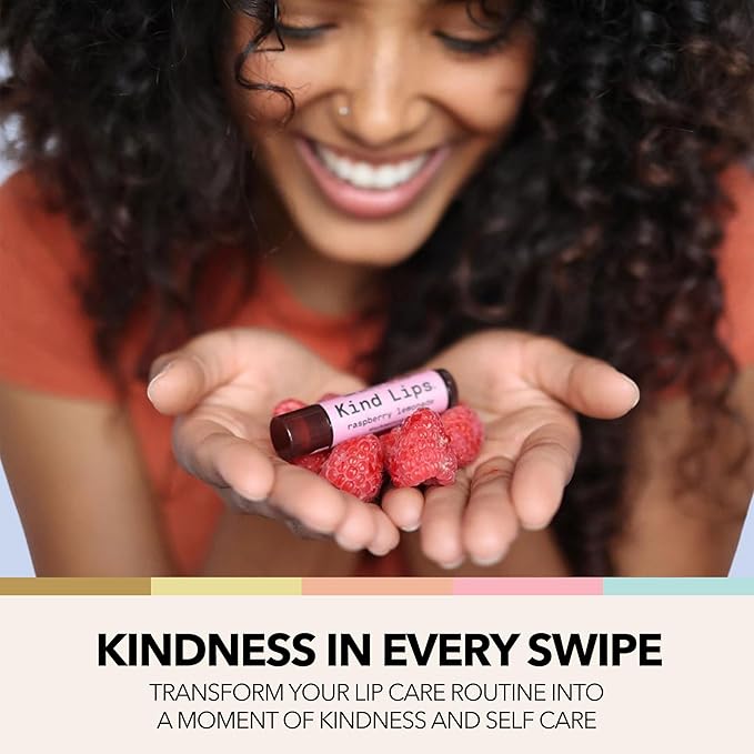 Kind Lips Lip Balm - Nourishing & Moisturizing Lip Care for Dry Lips with Shea Butter, Beeswax & Vitamin E | Vanilla Lemon Flavor | 0.15 Oz (Pack of 5)-VivaGrace Women