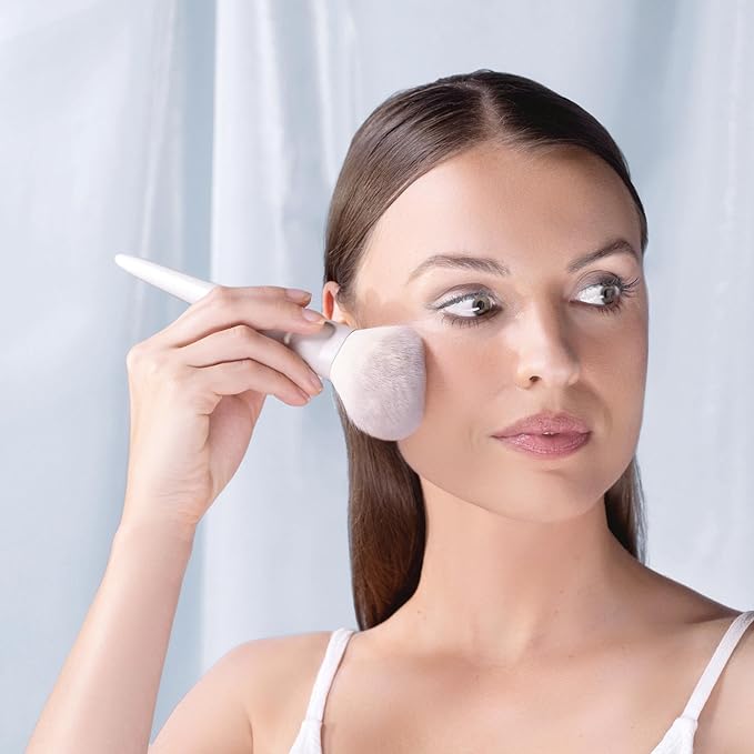 Snow Fox Skincare Fox Tail Loose Powder Brush for Fast Powder Application-VivaGrace Women