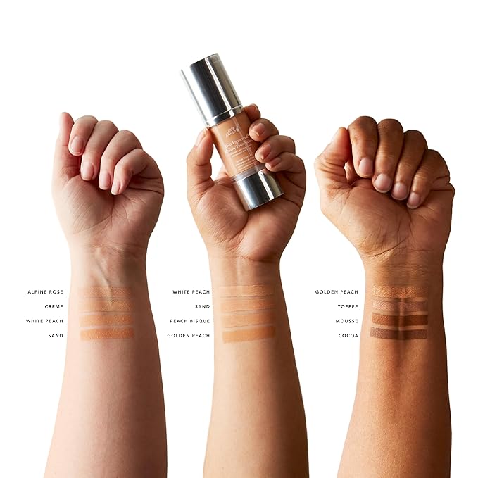100% PURE Fruit Pigmented Healthy Foundation, Alpine Rose, Liquid Foundation Makeup, Anti-aging, Full Coverage, Matte Finish - 1 Fl Oz-VivaGrace Women