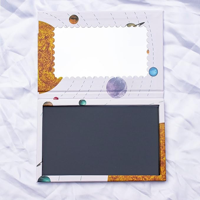 Empty magnetic palette with Mirror,Like a Book Fashionable and beautiful empty magnetic palette Makeup Magnetic Palette-VivaGrace Women