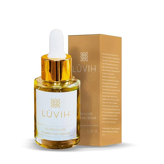 LUVIH Ultra Illume Dark Spot Remover & Clarifying Face Serum – Ayurvedic Acne Scar & Blemish Treatment for Women & Men – Natural Skincare for Acne-Prone, Uneven Skin – 30 mL-VivaGrace Women