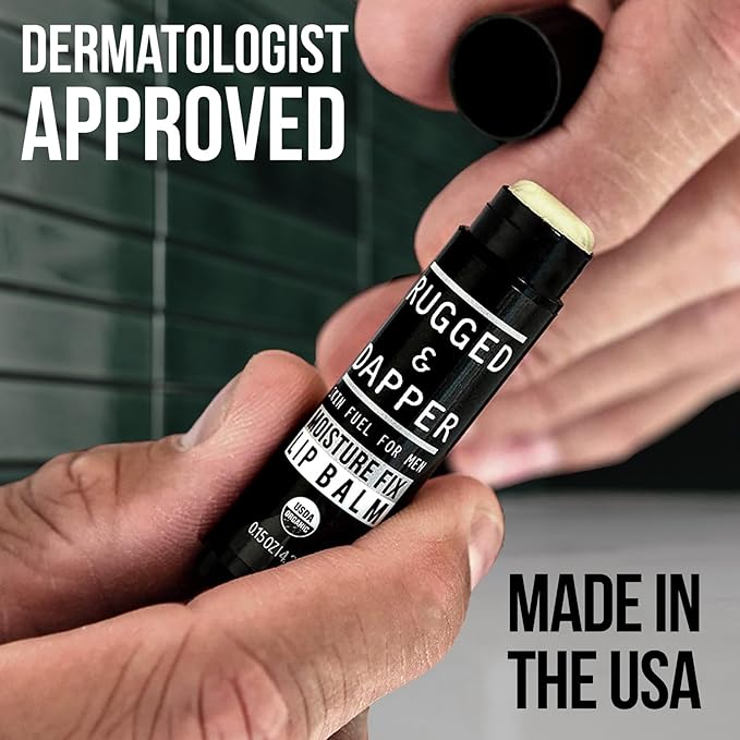 Organic Lip Balm for Men, Mens Chapstick Organic, Mens Lip Balm, Natural Chapstick for Men, Organic Chapstick Mint Lip Balm, Peppermint Lip Balm, All Natural Men's Lip Balm Chap Stick, Lip Therapy-VivaGrace Women
