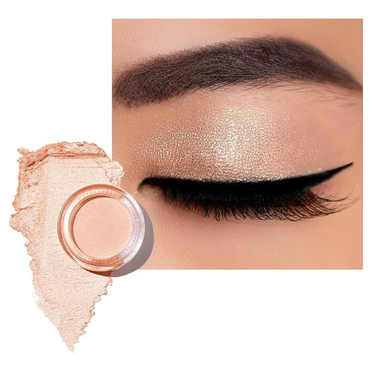 Oulac Cream Eyeshadow also for Highlighter Large Capacity Highly Pigmented Eye Shadow Waterproof &Long Lasting with Moisturizing Formula 07-VivaGrace Women