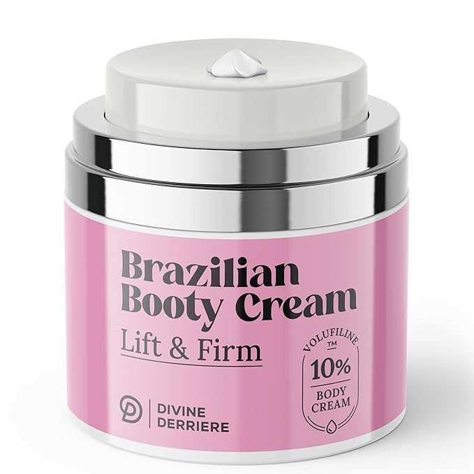 Divine Derriere Brazilian Body Butter Cream, Lift and Firm Body Cream with Volufiline Helps Reduce the Appearance of Cellulite for a Lifted and Firm-looking Derriere, Bum Bum Cream, 50ml-VivaGrace Women