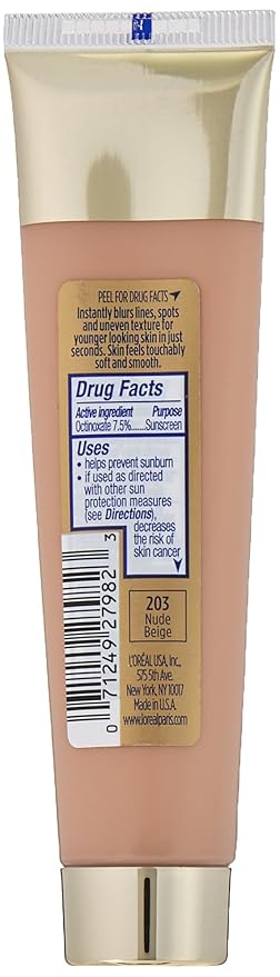 L'Oréal Paris Visible Lift Blur Foundation, Nude Beige, 1.3 fl. oz.-VivaGrace Women