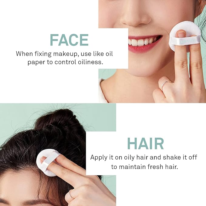 SAAT INSIGHT Anewm Sebum Control Drying Powder 5g - Oil Control Powder for Long-Lasting Clean Skin, Sebum Control Blotting Powder to Provide Transparent Makeup Finish, and Blur Fine Lines & Pores-VivaGrace Women