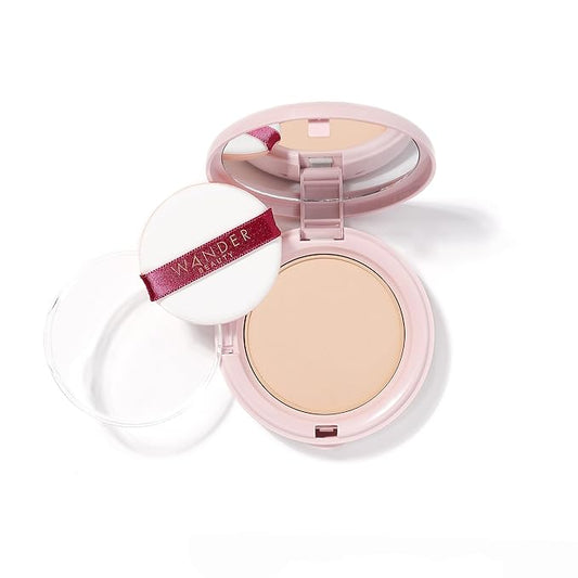 Wander Beauty Wanderlust Powder Foundation - Fair - Blurs and Evens Skin Tone - Perfects and Hydrates With Hyaluronic Acid, Aloe, Honeysuckle, & Vitamin E - Lightweight, Buildable Coverage - 0.31 oz-VivaGrace Women