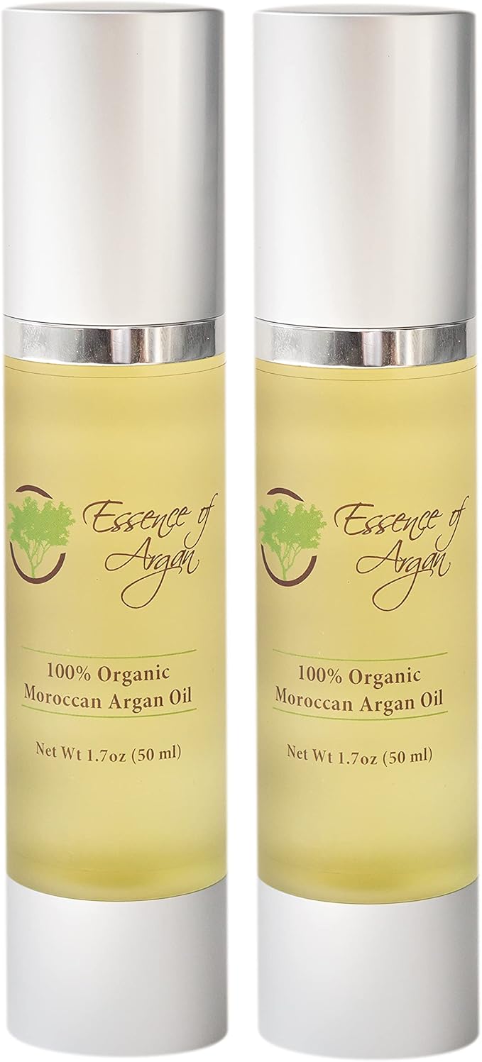 Essence of Argan 100% Pure Moroccan Organic Argan Oil - Natural EcoCert Oil that Nourishes and Conditions Your Skin, Hair and Nails (50ml/1.7oz)-VivaGrace Women