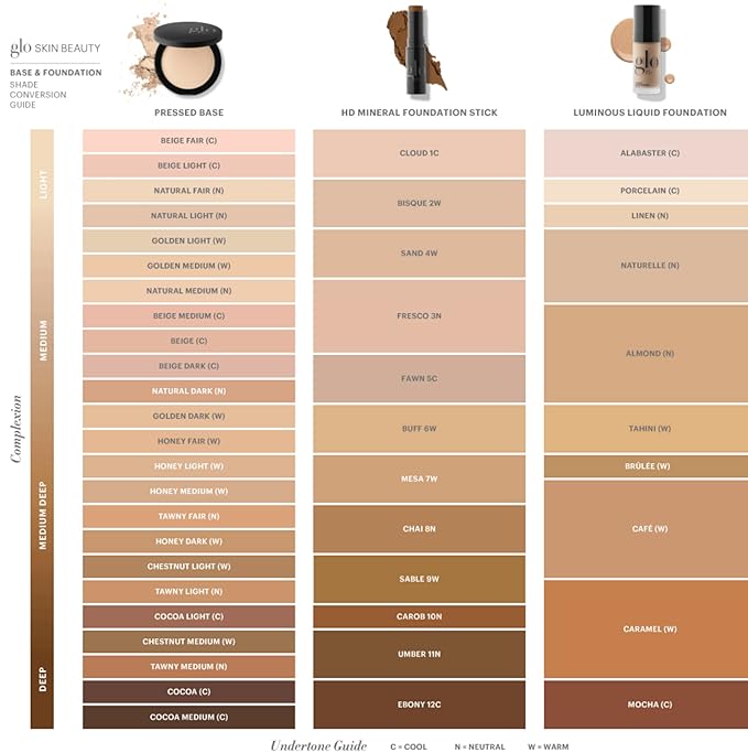 Glo Skin Beauty Luminous Liquid Mineral Foundation Makeup with SPF 18 (Brûlée) - Improves Uneven Skin Tone, Smooths & Corrects Imperfections, Sheer to Medium Coverage, Dewy Finish-VivaGrace Women