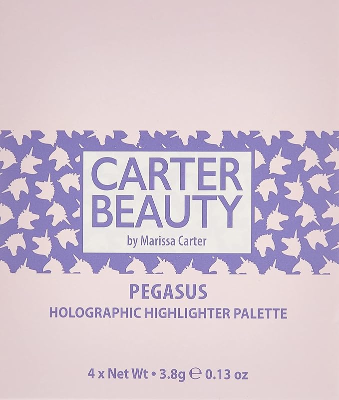 Carter Beauty Mini Highlighter Palette | Long Lasting Makeup | Shimmer & Matte Shades (Pegasus)-VivaGrace Women