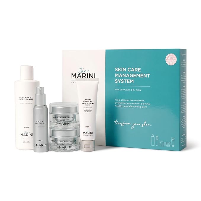Jan Marini Skin Research Skin Care Management System - With Marini Physical Protectant Tinted SPF 45 - Dry/Very Dry Skin-VivaGrace Women