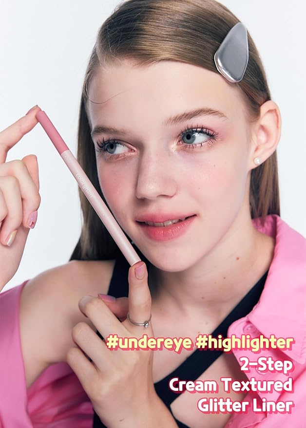 COLORGRAM Under Eye Highlighter Stick - 04 Peach | Silky-Smooth Long-Lasting Highlighter & Contouring Stick for Smudge-Proof, Shining Daily Makeup | K-Beauty Face Highlighters & Luminizers-VivaGrace Women