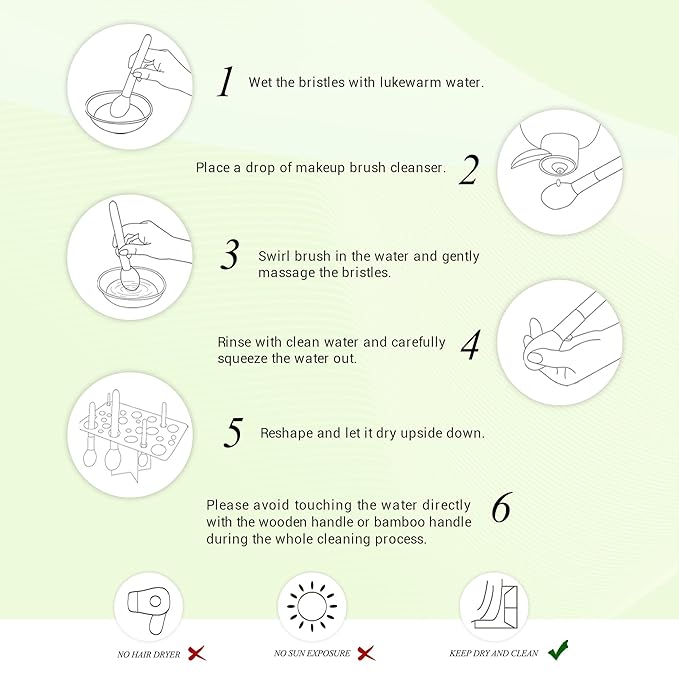 Jessup Professional Bamboo Makeup Brushes, Premium Synthetic Foundation Powder Concealer Blush Highlight Eye Blending Cosmetic Brush Set 25pcs T135-VivaGrace Women