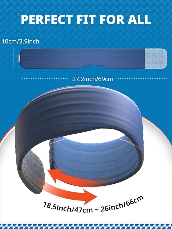 Sleep Mask, Eye Mask for Sleeping, Upgrade Ultra-Soft Blackout Eye Cover for Women Men, Wider Adjustable Strap for Side Sleeper, Travel, Nap, Yoga, Relief Eye, Blue-VivaGrace Women