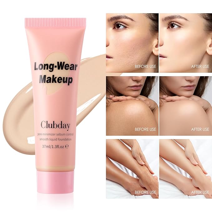 Liquid Foundation Full coverage Long-Lasting Buildable Weighless Foundation Cream Active Wear color stay Makeup-07-VivaGrace Women