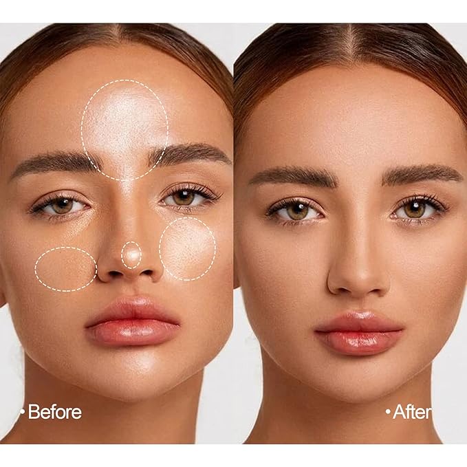 Pressed Face Powder Makeup Mineral Foundation Finishing Powder Pressed Finishing and Setting Powder Loose Setting Powder Makeup #01-VivaGrace Women