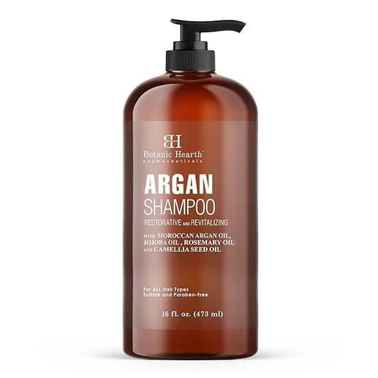 Botanic Hearth Argan Shampoo, Hydrating & Volumizing, Sulfate & Paraben Free, All Hair Types & Color Treated Hair, Men and Women 16 fl oz-VivaGrace Women
