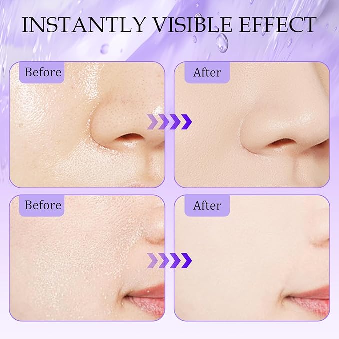 Chillab Lavender Matte Powder, Chillab Lavender Matte Powder Oil Control, Chillab Polvo Compacto with Mini Powder Puff, For Silky Blurring Oil Control Long-Lasting Makeup, Creates Soft -1PCS-VivaGrace Women