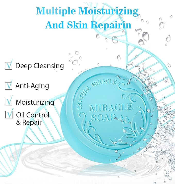 AICHUN BEAUTY Handmade Essence Soap Deep Cleaning Moisturizing Repair Oil Control Skincare 100ml/3.38fl.oz (Collagen & Gluta Acid)