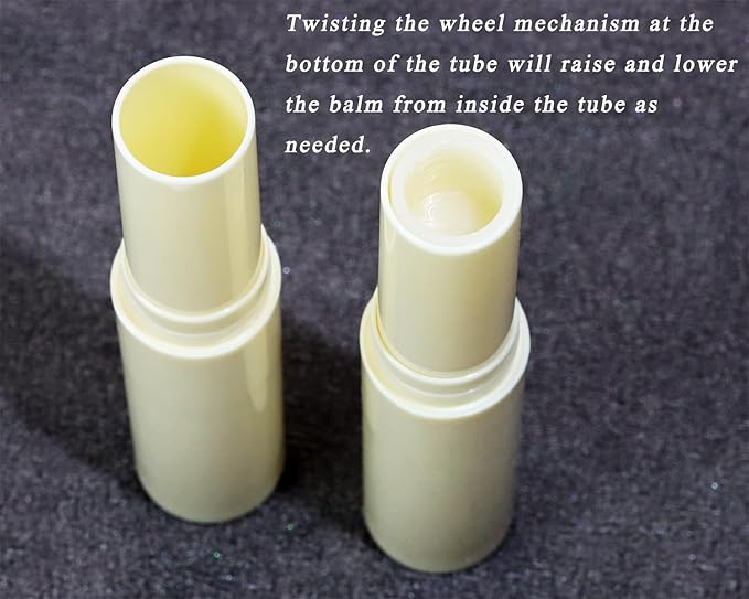 0.14oz Empty Flavored Lip Balm Container Tubes Plastic Homemade Moisturizing Lip Stick with Caps Bulk Fit for Women Adult DIY Making Supplies, 25 Count (Beige)-VivaGrace Women