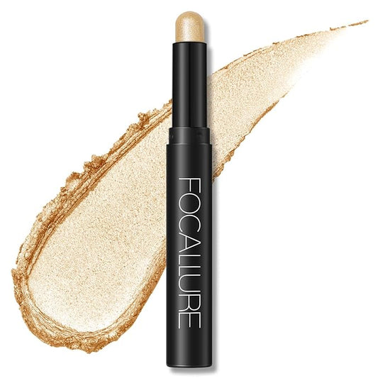 FOCALLURE Shimmer and Matte Cream Eyeshadow Stick,Smooth Brilliant Eye Brightener Pencil,High Pigment Eye Highlighter Pen for Women,Long Lasting Waterproof Eye Shadow and Liners Makeup (Tyndall)-VivaGrace Women