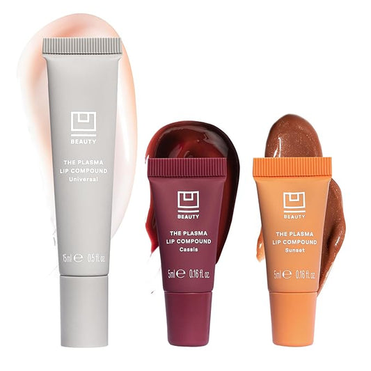 U Beauty The PLASMA Tinted Lip Compound - Anti-Aging & Anti-Wrinkle Lip Gloss, Hyaluronic Acid, Shea Butter & Peptides for Hydration & Plumping,3 Shades - 15 mL-VivaGrace Women