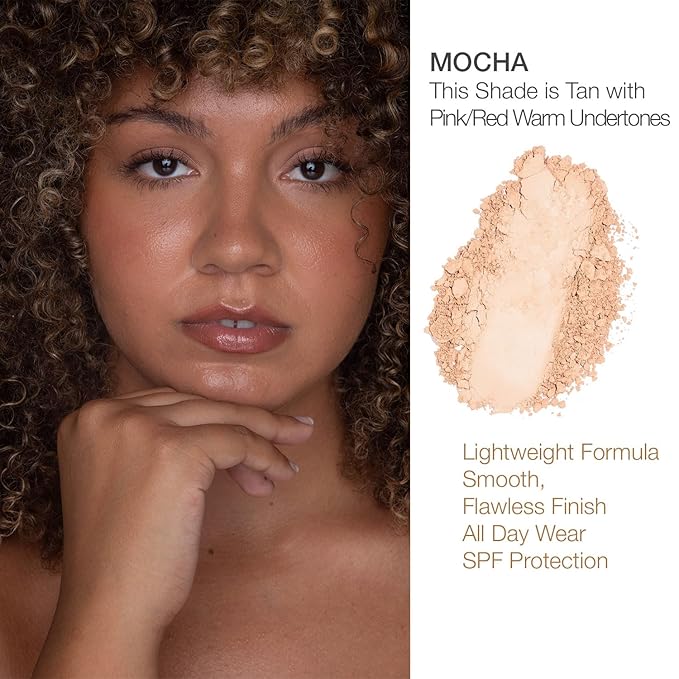 bellapierre Mineral Foundation SPF 15 - Loose Powder Foundation | Vegan & Cruelty Free Natural Makeup | Full Coverage Matte Finish | Hypoallergenic | Oil & Talc Free - 0.32 Oz - Mocha-VivaGrace Women
