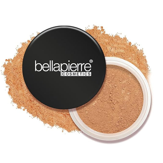 bellapierre Mineral Foundation SPF 15 - Loose Powder Foundation | Vegan & Cruelty Free Natural Makeup | Full Coverage Matte Finish | Hypoallergenic | Oil & Talc Free - 0.32 Oz - Café-VivaGrace Women