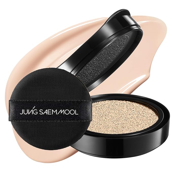 JUNG SAEM MOOL Essential Skin Nuder Cushion 17 Fair Light 0.49 Fl Oz (Refill Only, SPF 50 Broad Spectrum) | Natural Radiant Finish, Lightweight Hydration, Korean Cushion Foundation-VivaGrace Women