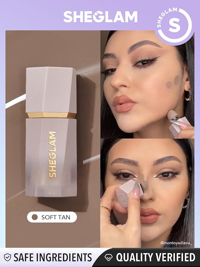 SHEGLAM Sun Sculpt Cool Toned Liquid Contour Stick Long Lasting Cream Bronzer Makeup - Soft Tan-VivaGrace Women