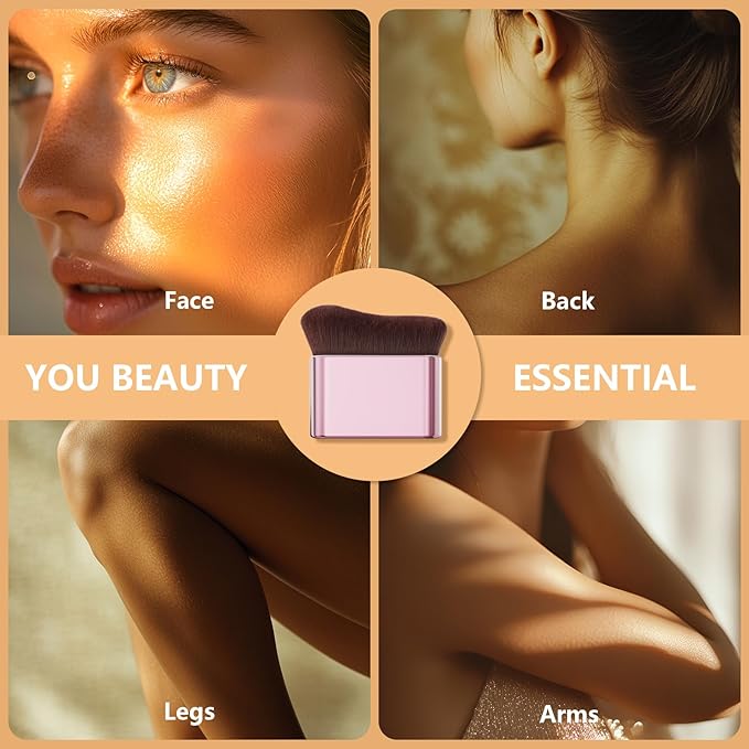 docolor Self Tanner Brush Body Makeup Brush for Flawless Face and Body Makeup, Sunless Tanner Blending Brush Body Brush for Self Tanner, Bronzer, Foundation, Vegan & Cruelty Free-VivaGrace Women