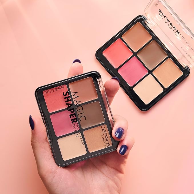 Catrice | Magic Shaper Face Cream Palette | Blush, Bronzer, & Highlighter | Longwearing, Blendable, & Buildable | Vegan & Cruelty Free-VivaGrace Women